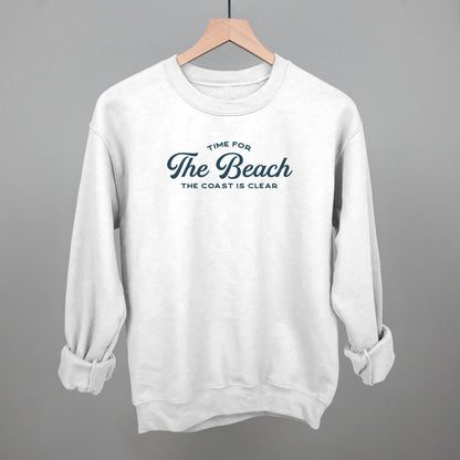 Time For The Beach Funny Sweatshirt in White – Ivy + Cloth