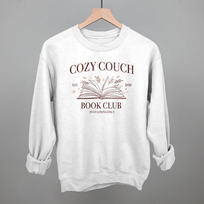 Cozy Couch Book Club Funny Sweatshirt in White – Ivy + Cloth