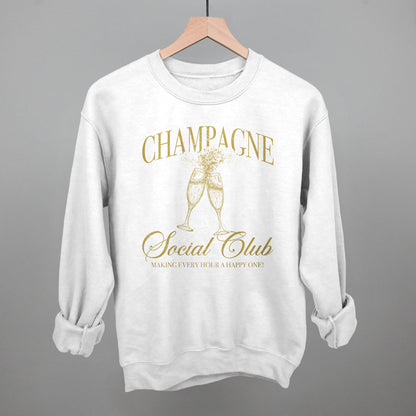 Champagne Social Club Funny Sweatshirt in White – Ivy + Cloth
