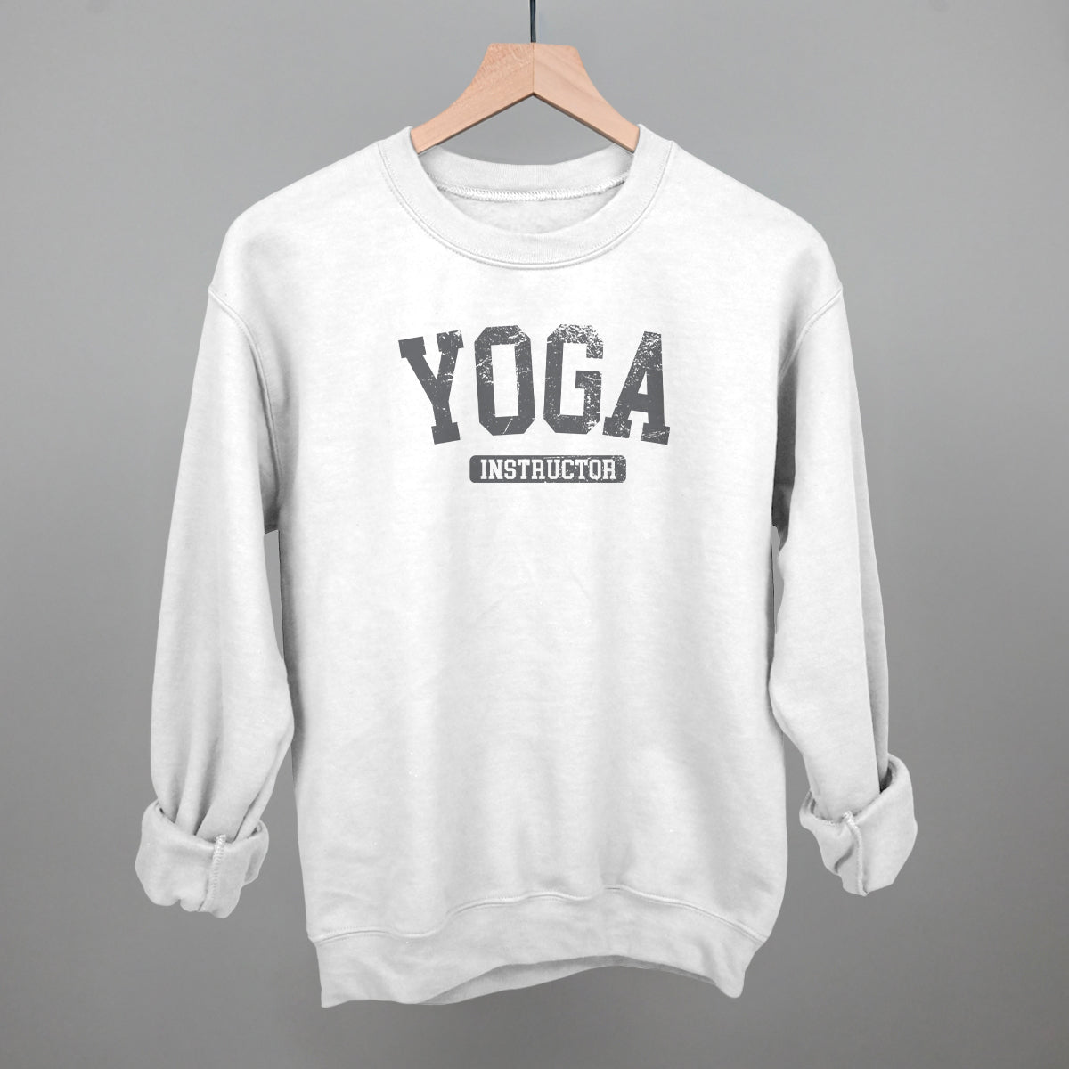 Yoga Instructor Funny Sweatshirt in White – Ivy + Cloth