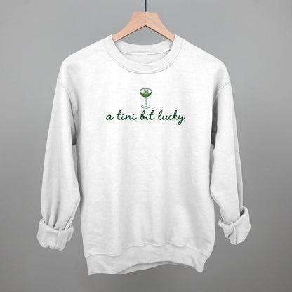 A Tini Bit Lucky Funny Sweatshirt in White – Ivy + Cloth