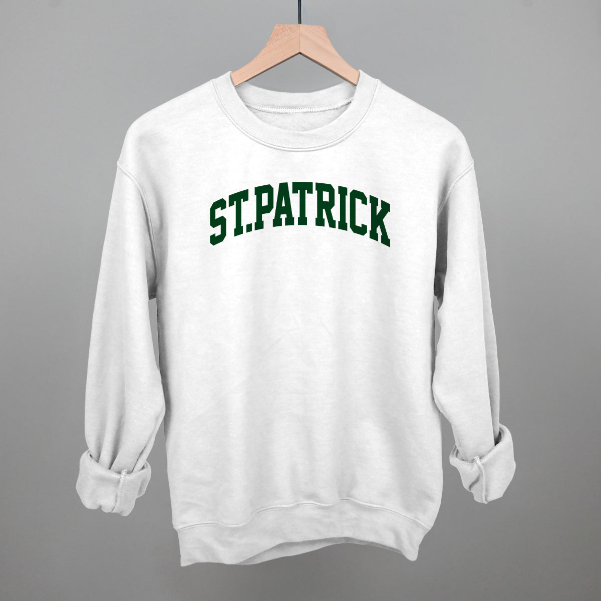 St.Patrick Arch Funny Sweatshirt in White – Ivy + Cloth