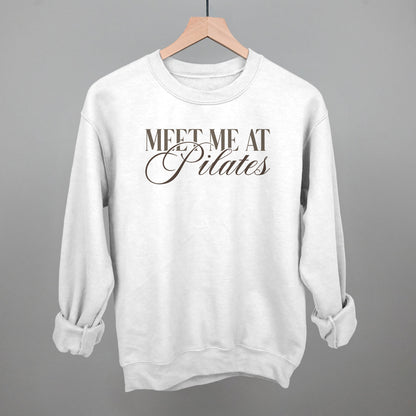 Meet Me At Pilates Funny Sweatshirt in White – Ivy + Cloth
