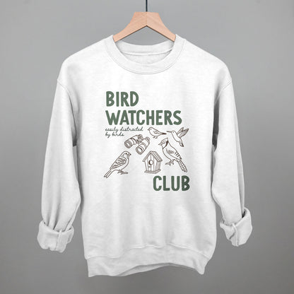 Birdwatchers Club graphic crewneck sweatshirt in White