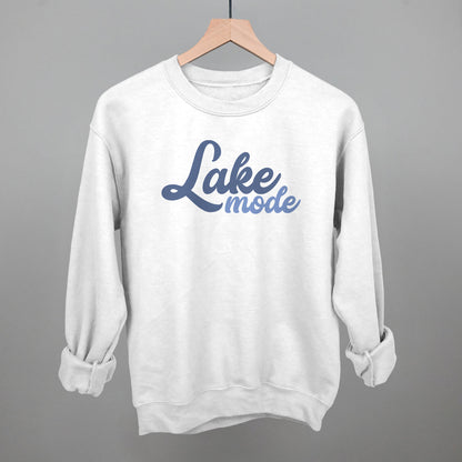 Lake Mode Script Funny Sweatshirt in White – Ivy + Cloth