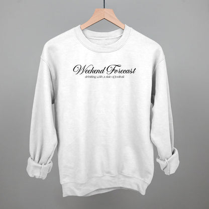 Weekend Forecast (Drinking & Football) Funny Sweatshirt in White – Ivy + Cloth