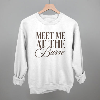 Meet Me At The Barre Funny Sweatshirt in White – Ivy + Cloth