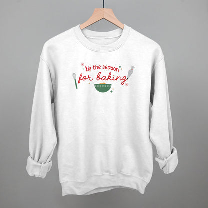 'Tis The Season For Baking Doodles Funny Sweatshirt in White – Ivy + Cloth