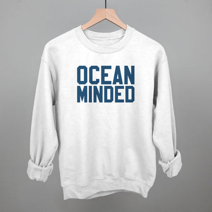 Ocean Minded Funny Sweatshirt in White – Ivy + Cloth