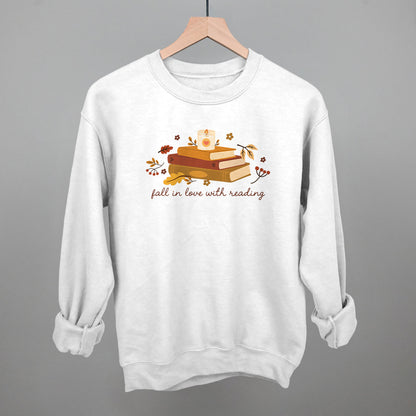 Fall In Love With Reading Funny Sweatshirt in White – Ivy + Cloth