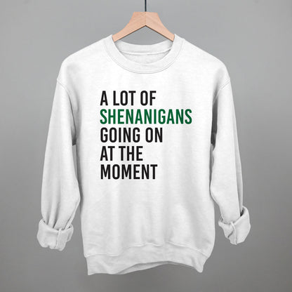 A Lot Of Shenanigans Going On At The Moment Funny Sweatshirt in White – Ivy + Cloth