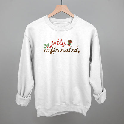 Jolly & Caffeinated Funny Sweatshirt in White – Ivy + Cloth