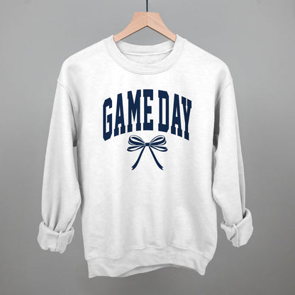 Game Day Arch And Bow Funny Sweatshirt in White – Ivy + Cloth