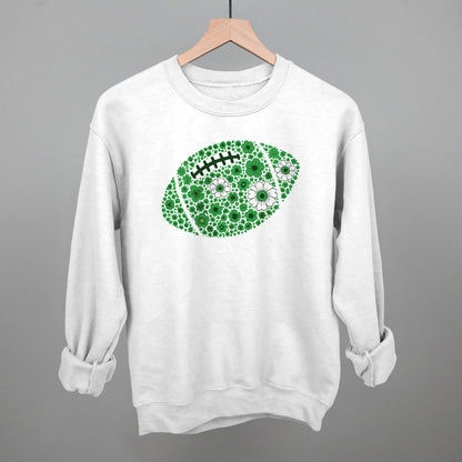 Floral Football Green Funny Sweatshirt in White – Ivy + Cloth