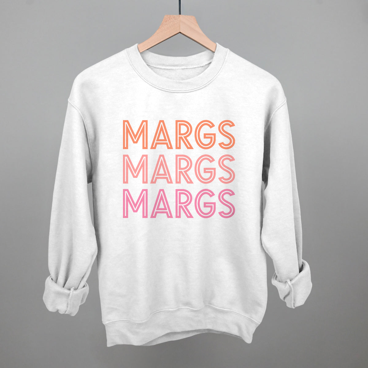 Margs (Repeated) Funny Sweatshirt in White – Ivy + Cloth