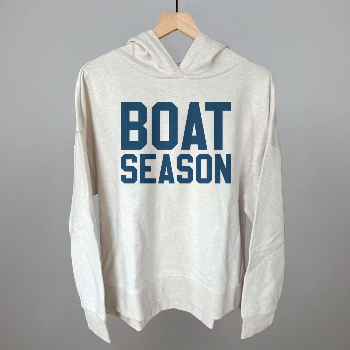 Boat Season Funny Terry Hoodie in Heather Almond – Ivy + Cloth