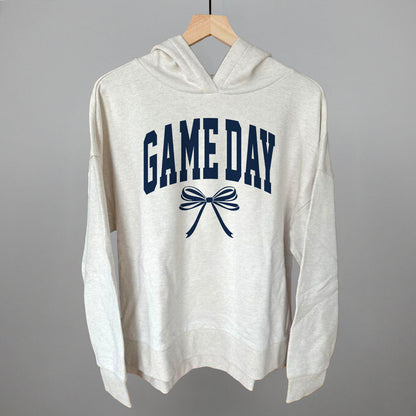 Game Day Arch And Bow Funny Terry Hoodie in Heather Almond – Ivy + Cloth