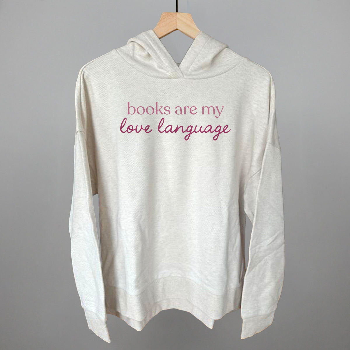 Books Are My Love Language graphic top in Heather Almond