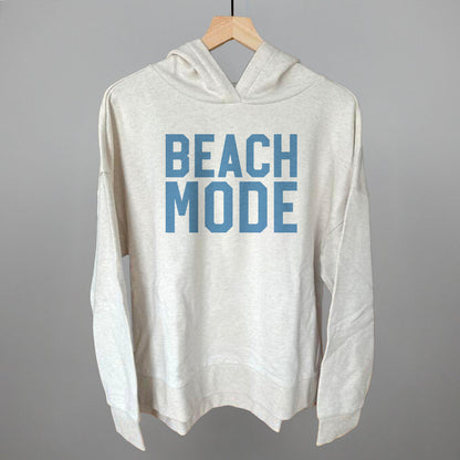 Beach Mode graphic top in Heather Almond