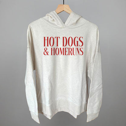Hot Dogs & Homeruns Baseball graphic top in Heather Almond
