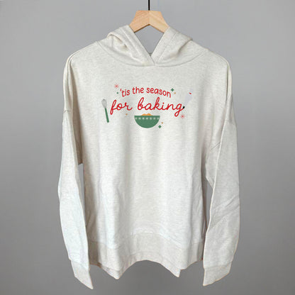 'Tis The Season For Baking Doodles Funny Terry Hoodie in Heather Almond – Ivy + Cloth