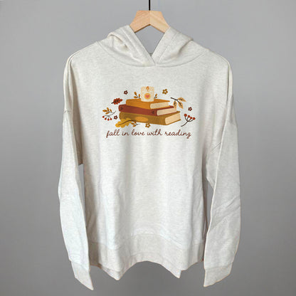 Fall In Love With Reading Funny Terry Hoodie in Heather Almond – Ivy + Cloth