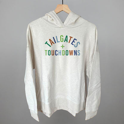 Tailgates and Touchdowns Football graphic top in Heather Almond