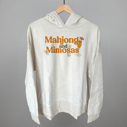 Mahjong and Mimosas graphic top in Heather Almond