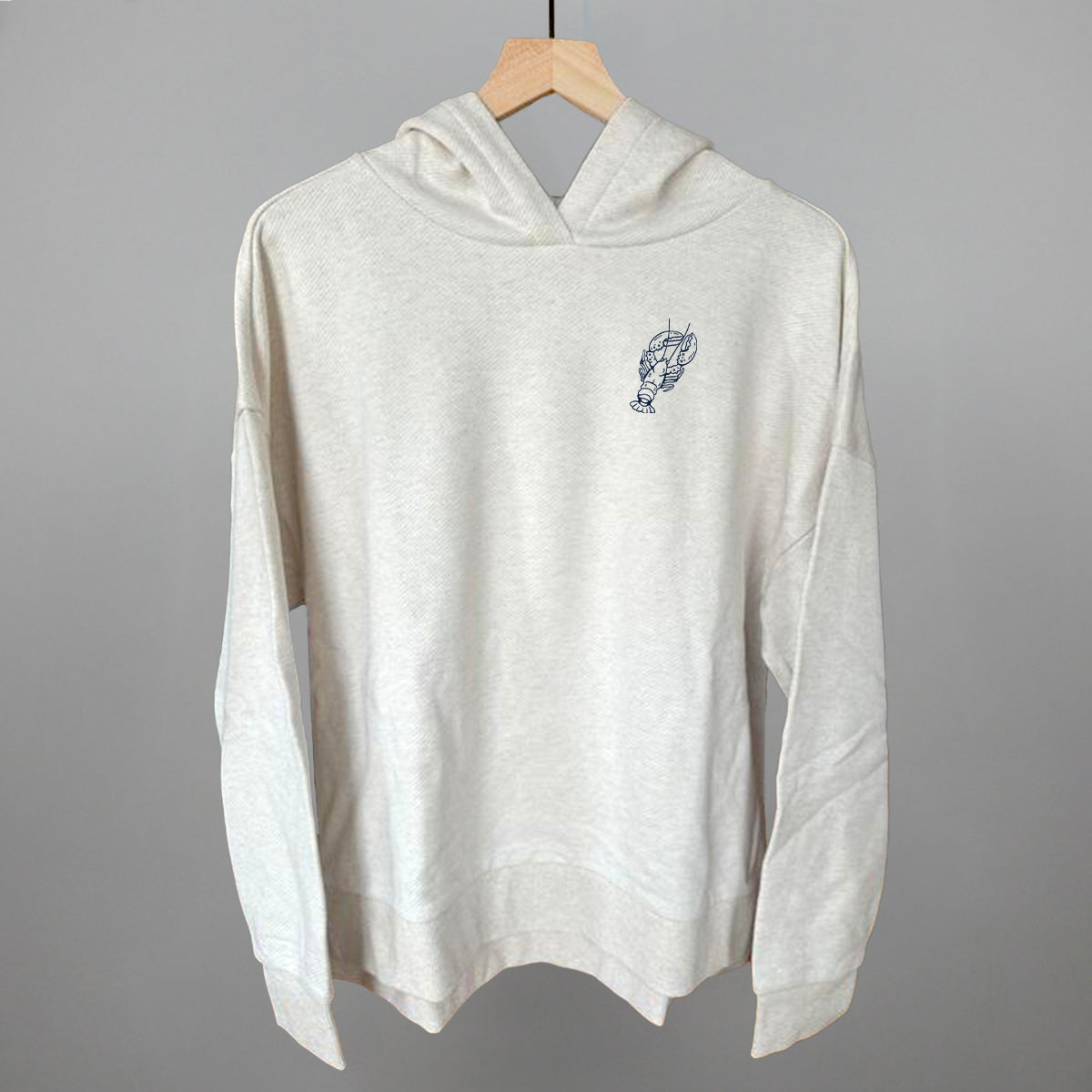 Lobster Coastal graphic top in Heather Almond