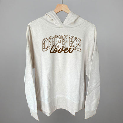 Coffee Lover graphic top in Heather Almond