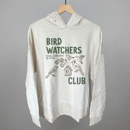 Birdwatchers Club graphic top in Heather Almond