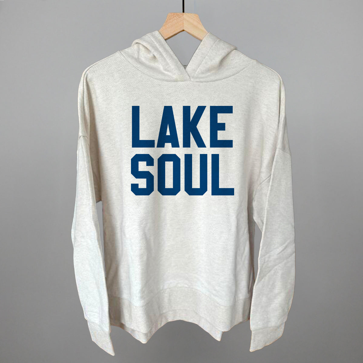 Lake Soul Funny Terry Hoodie in Heather Almond – Ivy + Cloth