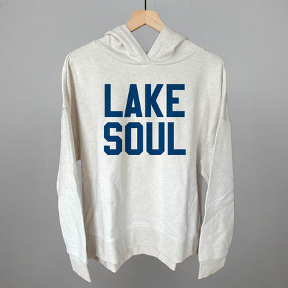 Lake Soul Funny Terry Hoodie in Heather Almond – Ivy + Cloth