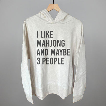 I Like Mahjong and Maybe 3 People graphic top in Heather Almond