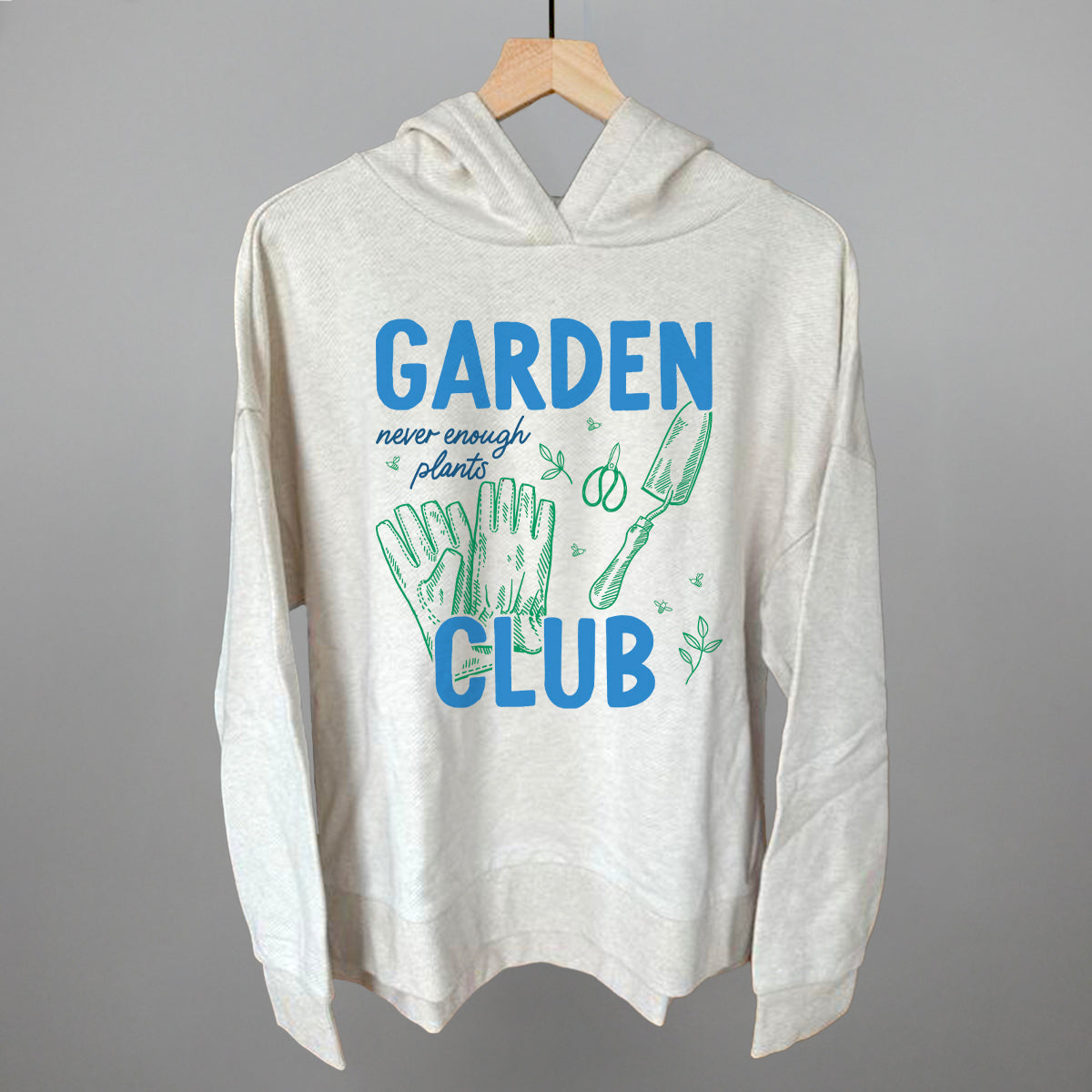 Garden Club Gardening graphic top in Heather Almond