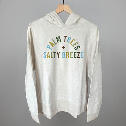 Palm Trees And Salty Breeze Funny Terry Hoodie in Heather Almond – Ivy + Cloth