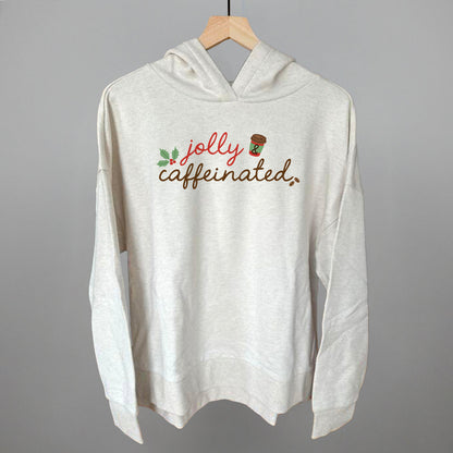 Jolly & Caffeinated Funny Terry Hoodie in Heather Almond – Ivy + Cloth