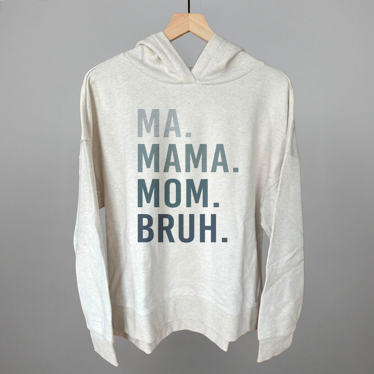 Ma Mama Mom Bruh graphic top in Heather Almond
