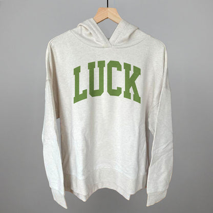 Luck Arch Funny Terry Hoodie in Heather Almond – Ivy + Cloth