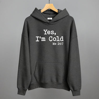Yes I'm Cold Funny Hoodie in Heather Charcoal – Ivy + Cloth