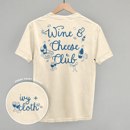 Wine & Cheese Club (Back Print) Funny Comfort Colors T-Shirt in Ivory – Ivy + Cloth