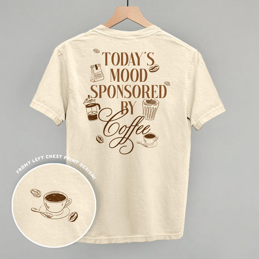 Mood Sponsored By Coffee graphic top in Ivory