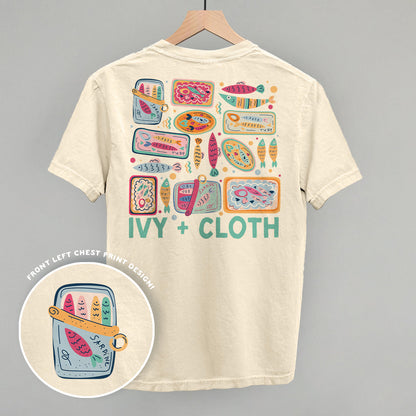 Colorful Sardine Doodles (Back Print) Funny Comfort Colors T-Shirt in Ivory – Ivy + Cloth