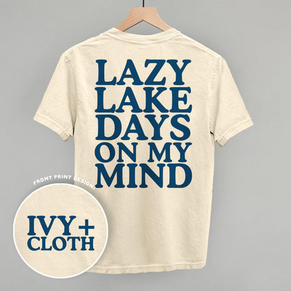 Lazy Lake Days (Back Print) Funny Comfort Colors T-Shirt in Ivory – Ivy + Cloth