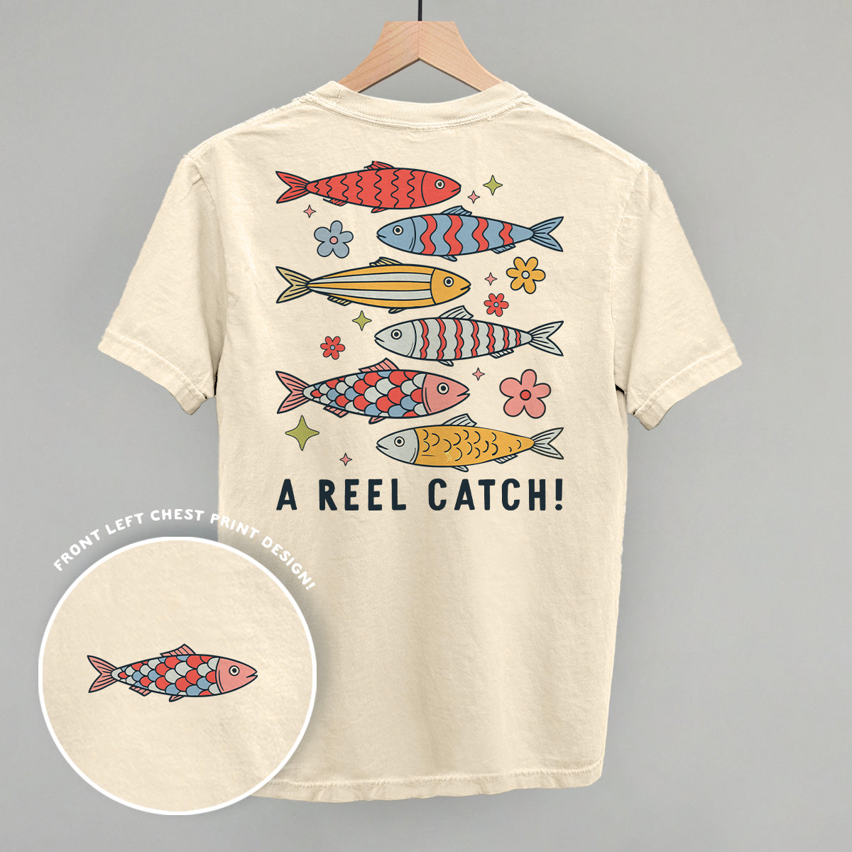 A Reel Catch (Back Print) Funny Comfort Colors T-Shirt in Ivory – Ivy + Cloth