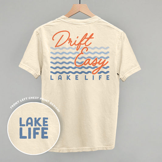 Drift Easy Lake Life (Back Print) Funny Comfort Colors T-Shirt in Ivory – Ivy + Cloth