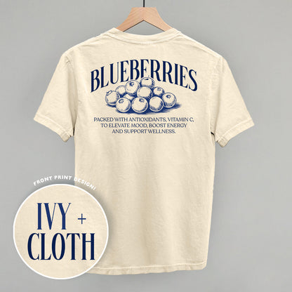 Blueberry Wellness (Back Print) Funny Comfort Colors T-Shirt in Ivory – Ivy + Cloth