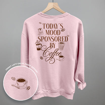 Mood Sponsored By Coffee graphic top in Light Pink