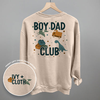 Boy Dad Club Doodles (Back Print) Funny Sweatshirt in Sandstone – Ivy + Cloth