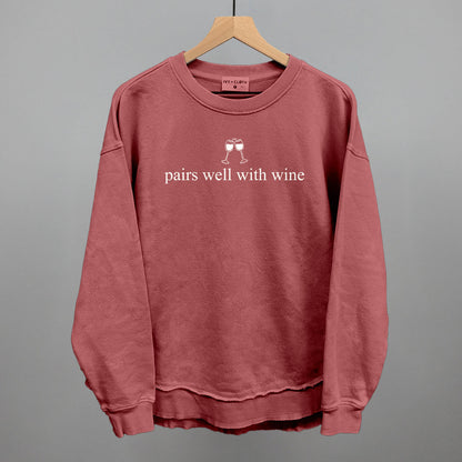 Pairs Well With Wine Funny Oversized Terry Poncho in Marsala – Ivy + Cloth